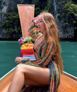 Alternative view of Helen Özel Tasarım Kuşaklı Kimono