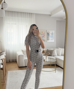 Alternative view of Kısa Kollu Kemerli Catsuit Tulum